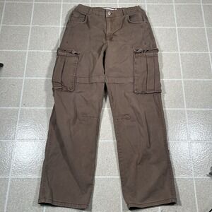 Women's‎ Bershka Baggy Relaxed Brown Cargo Pants Size 6